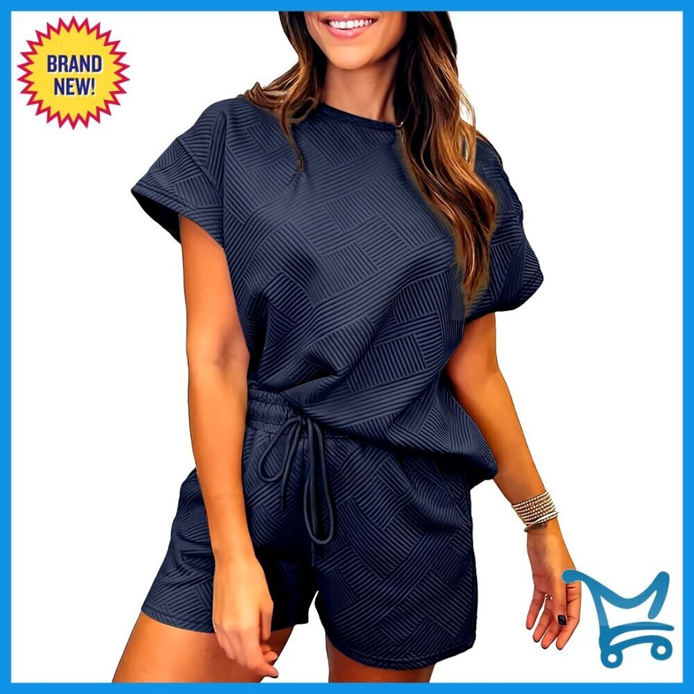 Oversized Lounge Set Two Piece Polyester Elastane Comfortable Versatile Casual